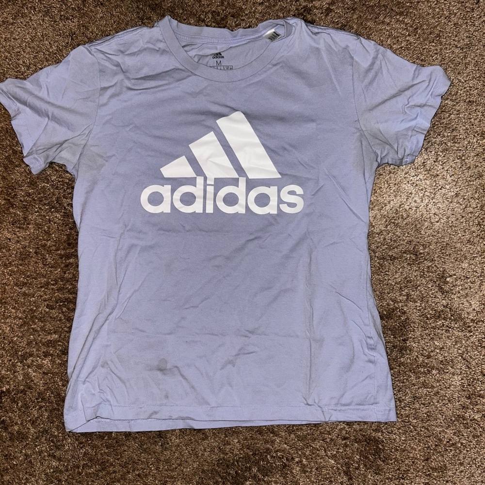 Adidas Lavender Tee with Black Logo
